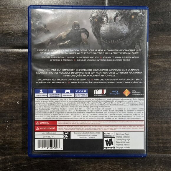 God of War (PlayStation 4, 2018) Complete Tested Working - Picture 2 of 4